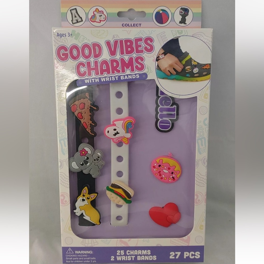 Good Vibes Charms Wrist Bands Set